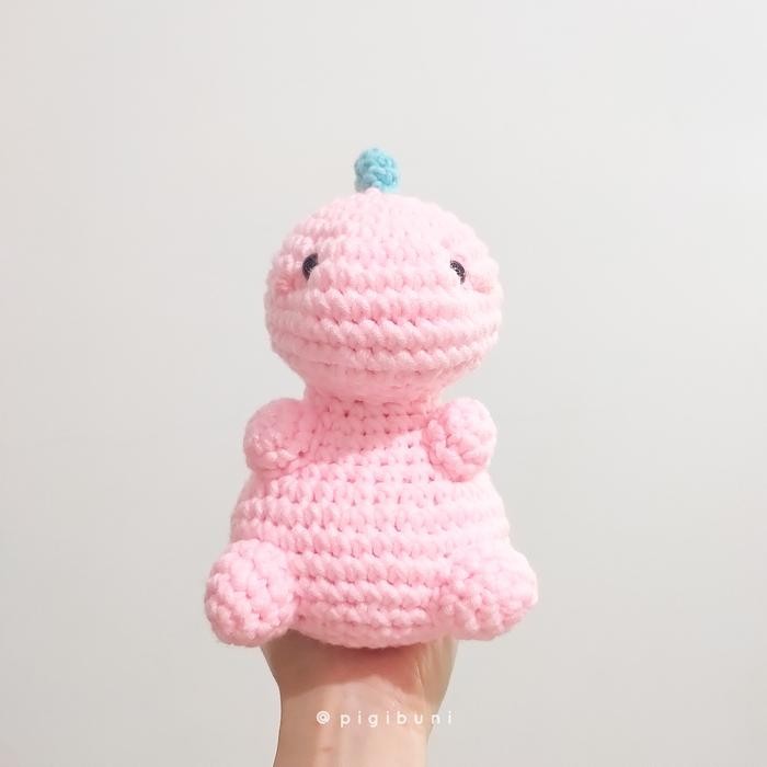 Boneka Rajut Amigurumi Dinosaurus Trex