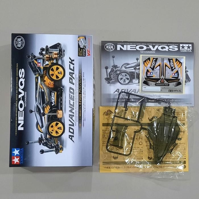 Body Neo Vqs Clear Black Advance Pack + Decal Original Tamiya