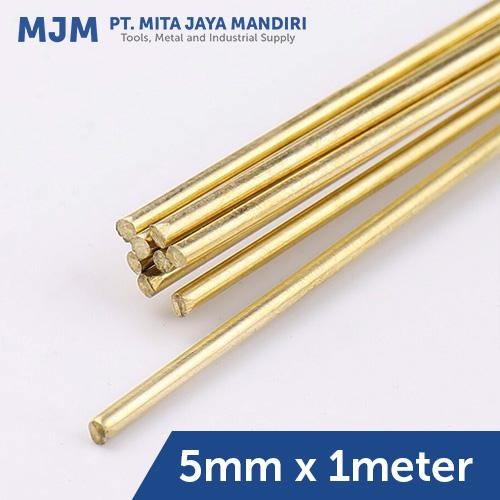 KAWAT LAS KUNINGAN 5MM X 1METER