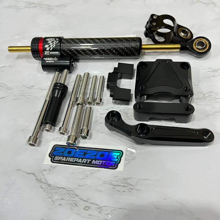 Steering Damper Matris Ninja 250 Karbu, Ninja 250 Fi Old Stabilizer