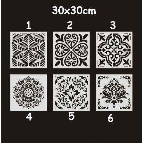 

Plastic Stencil - Stensil Dekorasi Motif_MANDALA09