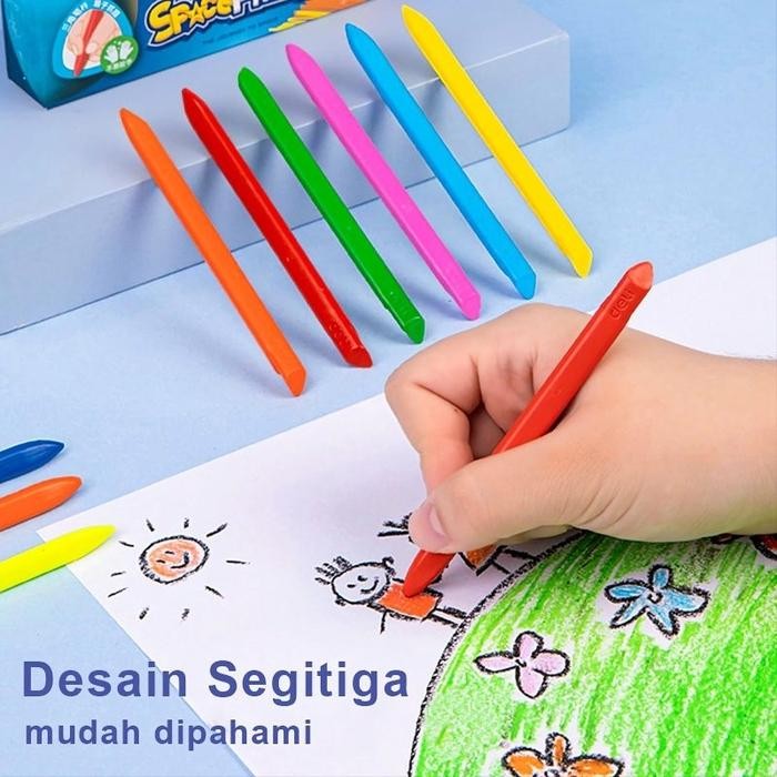 

36 Warna Crayon Plastic Anti Kotor Tahan Air Non Toxic Aman Untuk Anak Krayon Pensil Warna Warni