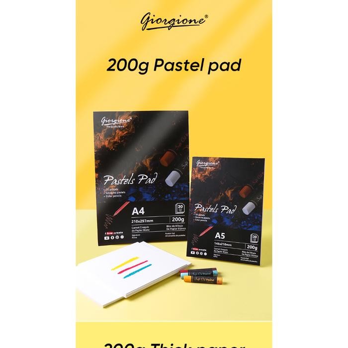 

giorgione oil pastel pad A4 200gsm G-PT30-A4