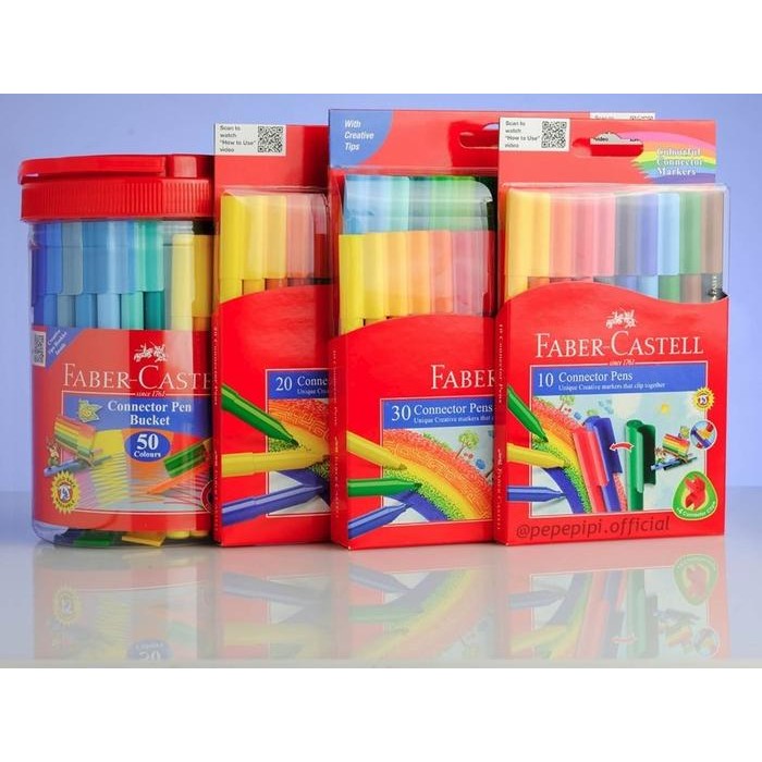 

SPIDOL MARKER SET CONNECTOR PEN FABER CASTELL TUTUP SAMBUNG WARNA
