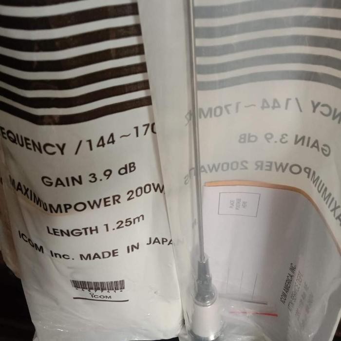 Antena mobil icom antena Larsen icom vhf max 200 Watt Dijamin mantabt