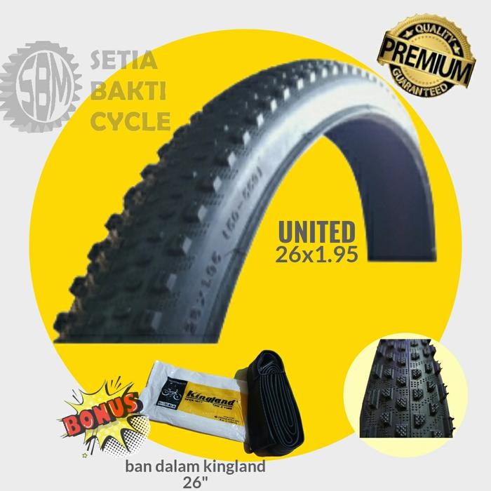 TERLARIS Ban Luar Sepeda 26x1.95 United/Ban Luar Sepeda Gunung/Ban Luar MTB READY STOCK