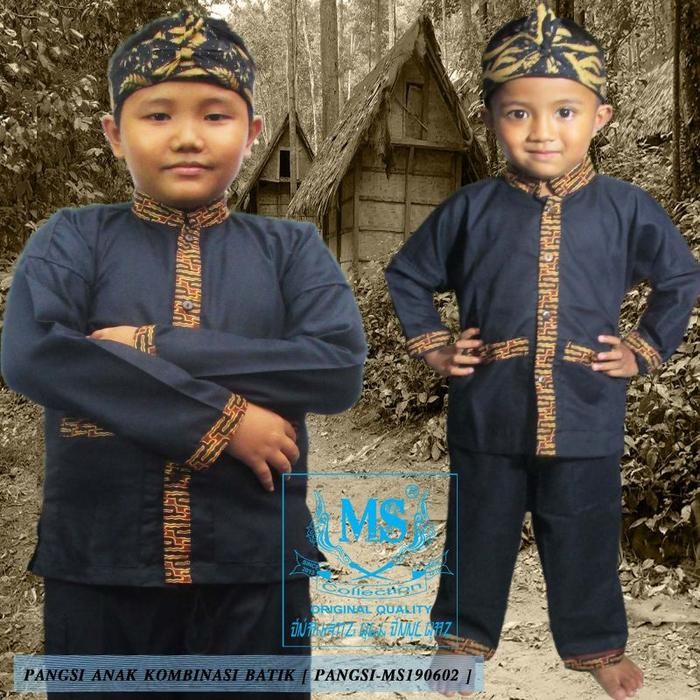 SETELAN BAJU PANGSI BATIK ANAK REMAJA SMP. SMA