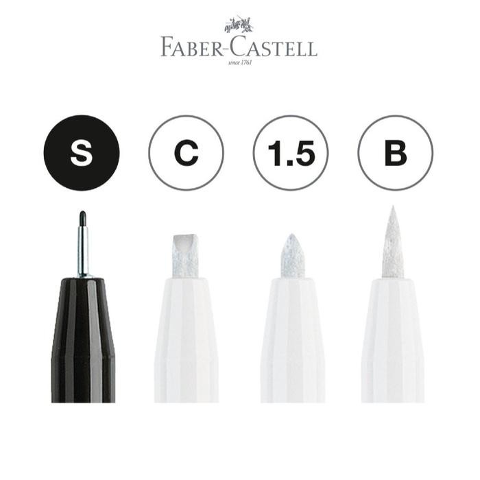 

Faber-Castell PITT Artist Pen Black &White set 4