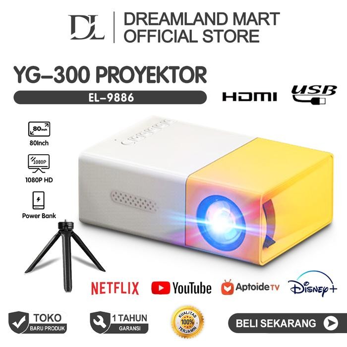 FES4 Hdmi Mini Proyektor Led Yg300/Yg 300 Lcd Portable Projector Home/Proyektor Hp Mini