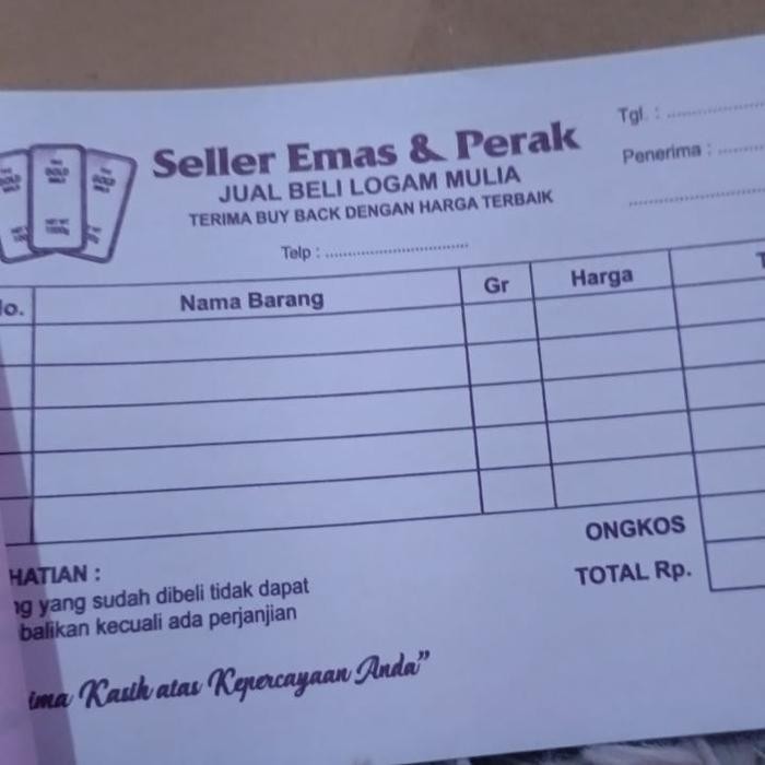 

TUMI Nota Jual Beli Emas Dan Perak