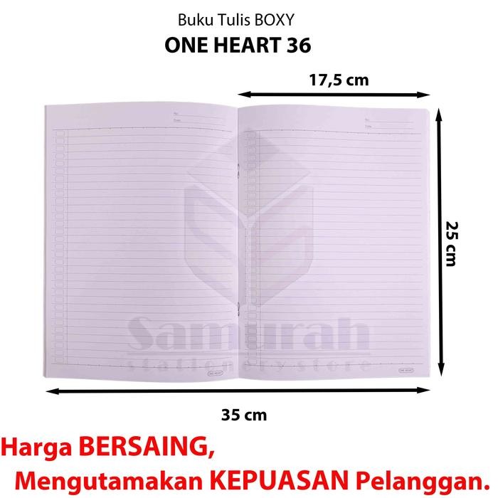 

TUMI Buku Tulis One Heart By Paper One Campus Isi 36 Lembar / Buku Best One Ukuran Boxy