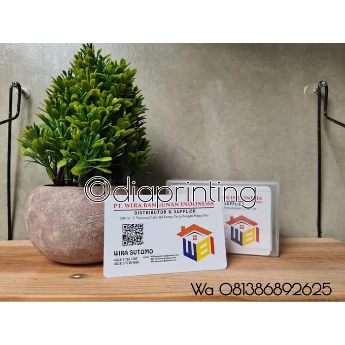 

TUMI Cetak Kartu Nama Pvc 200Micron-1 Sisi/2Sisi- Pvc Card-100Pcs-Free Box