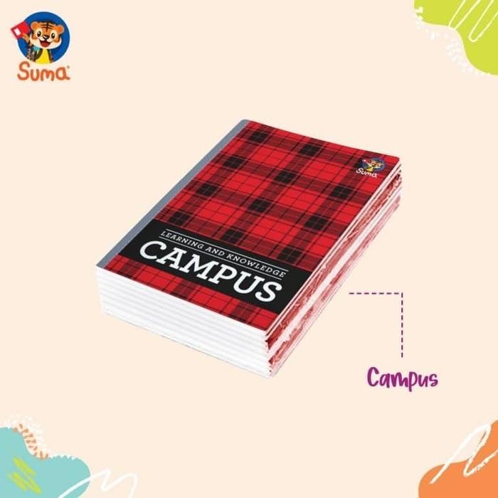 

I77W [10 Buku - 50 Lembar] Buku Panjang/Boxy - Suma Campus - 50 Lembar