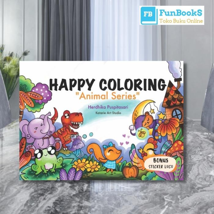 

Buku Anak Aktivitas Mewarnai Binatang - Happy Coloring Animal Series