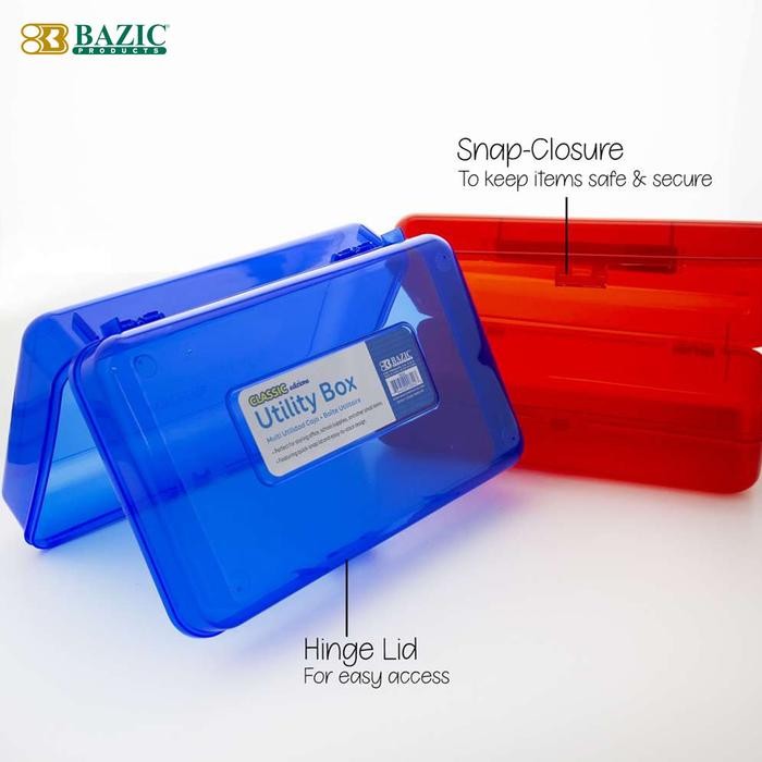 

I77W Bazic Pencil Case Multipurpose Utility Box - Bright Color