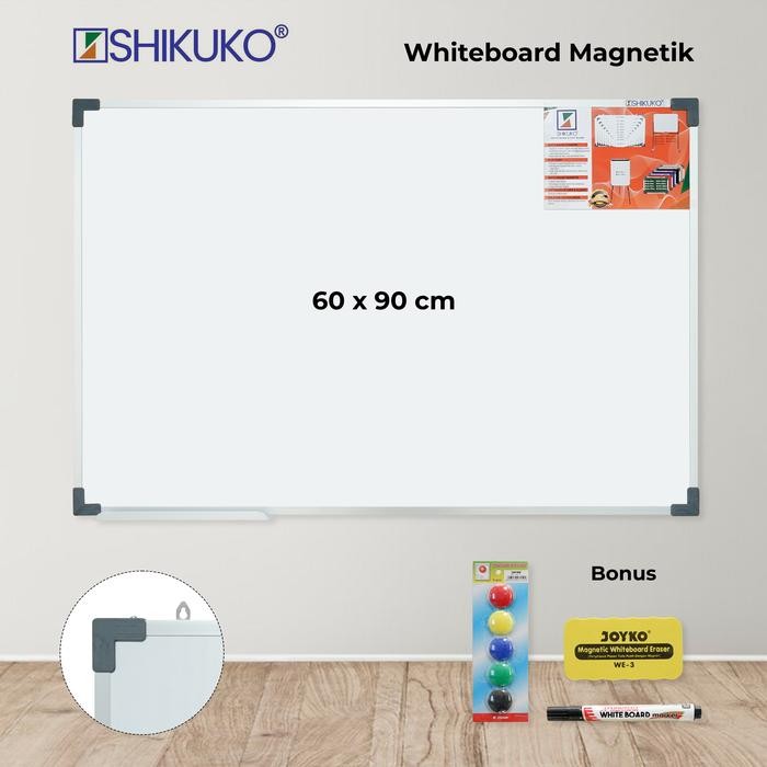 

I77W Papan Tulis + White Board + Spidol + Magnet Warna