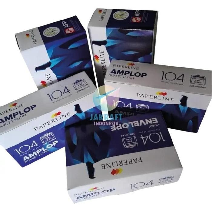 

I77W Paperline Amplop Putih 104 {5 Dus} 100 Lembar Kertas Berkualitas 95X152Mm Untuk Kantor
