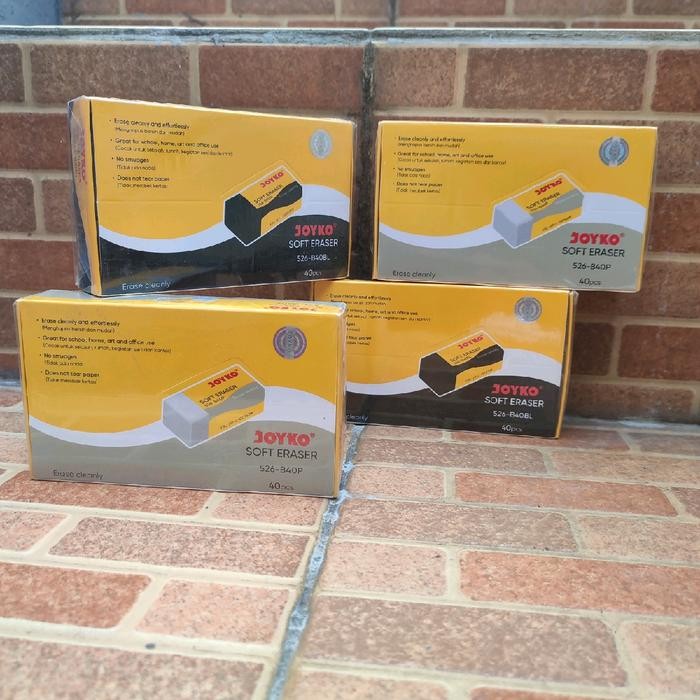 

I77W Penghapus Joyko Soft Eraser 526-B-40 Penghapus Joyko Isi 40 Pcs Ukuran Kecil