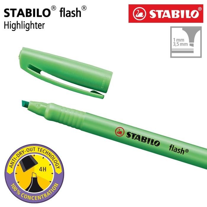 

X689 Stabilo Flash Green / Highlighter Warna Hijau Original Murah
