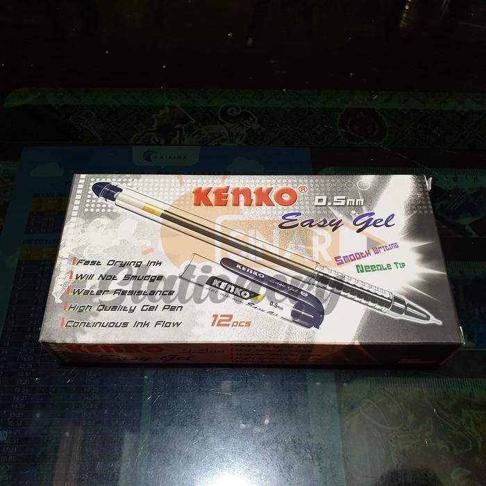 

X689 Pen Easygel Kenko 0.5 Hitam 1Pak Isi 12Pc