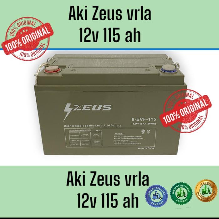 Aki Mobil Golf Zeus Aki Golf 12V 115Ah Zeus Aki Vrla 12V 115Ah