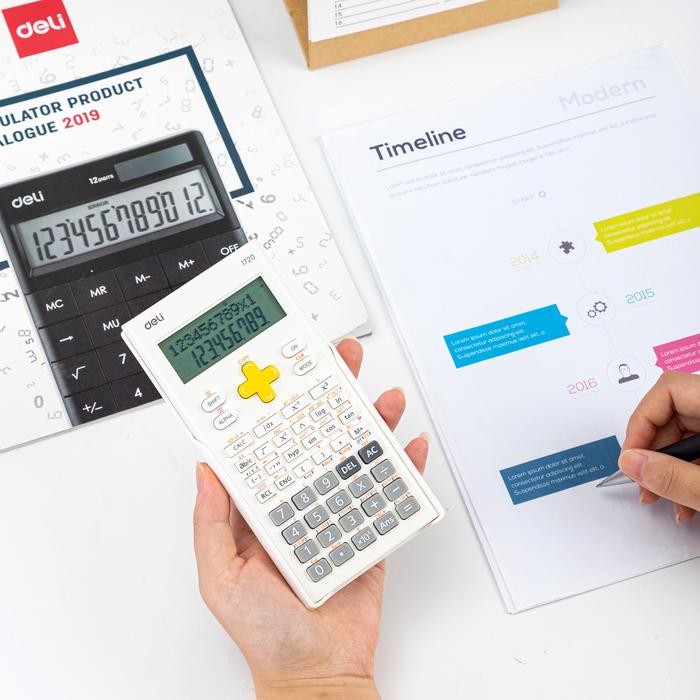 

X689 Deli Scientific Calculator / Kalkulator Ilmiah 300 Fungsi E1720