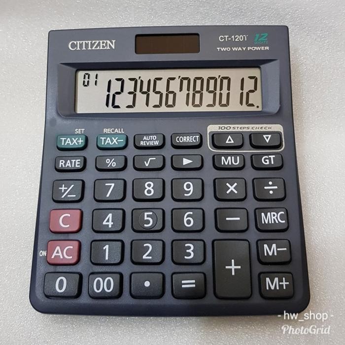 

X689 Kalkulator Citizen Ct 120 T . Kalkularor 12 Digit . Calculator Murah