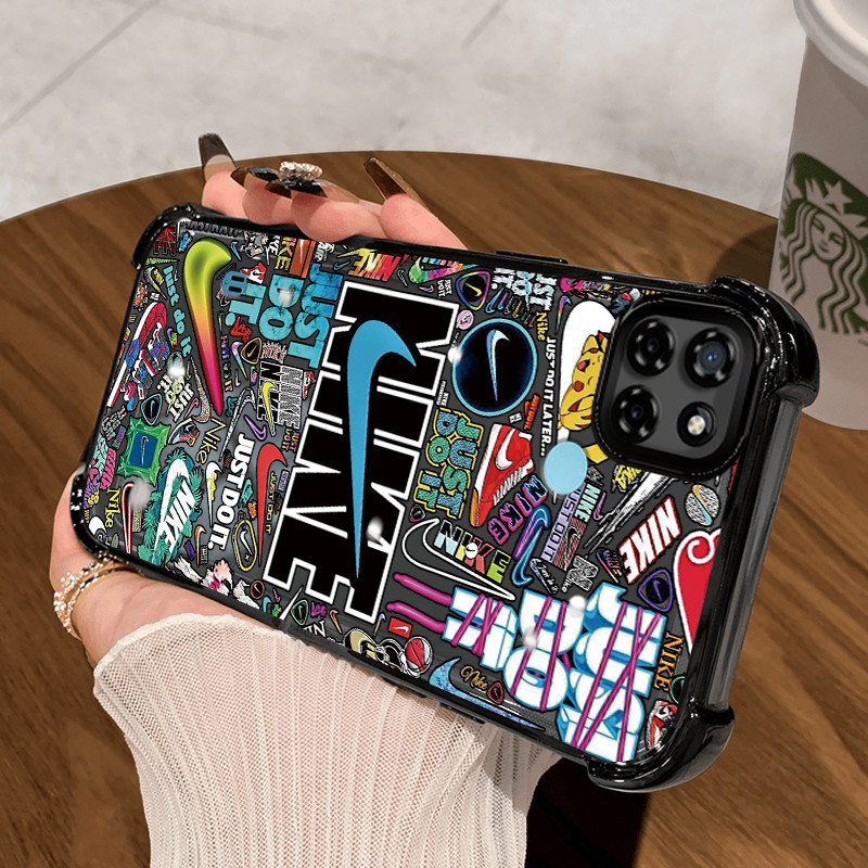 Casing Hp untuk Realme C21Y Realme C25Y C21 C15 Case Pria Populer Kasing Perlindungan jatuh airbag K