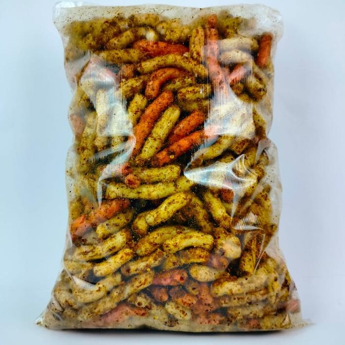 

Sale!! Paket 1Kg Campur Original & Pedas Kerupuk Gurilem Sidenok Cemilan Goreng