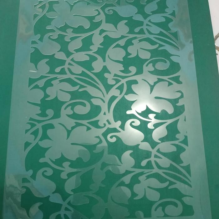 

stencil airbrush motif batik ukir