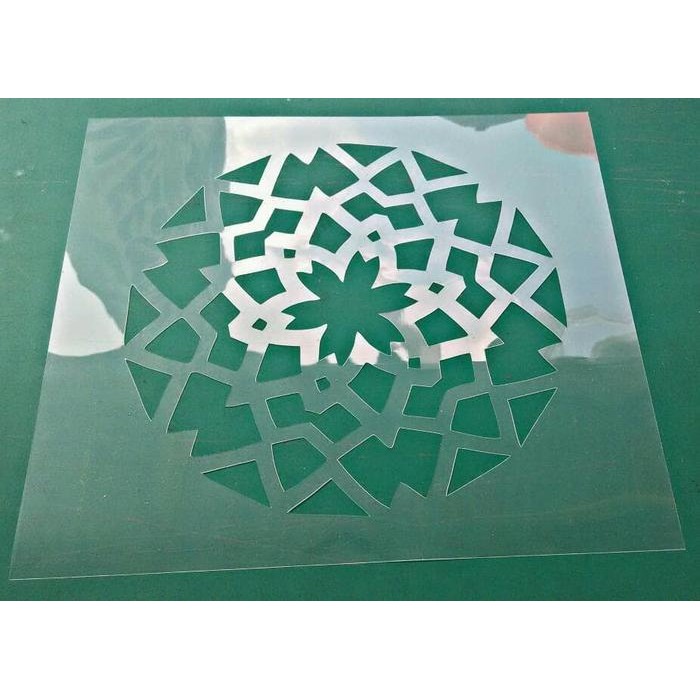 

stencil untuk wallpapers dinding motif bulat