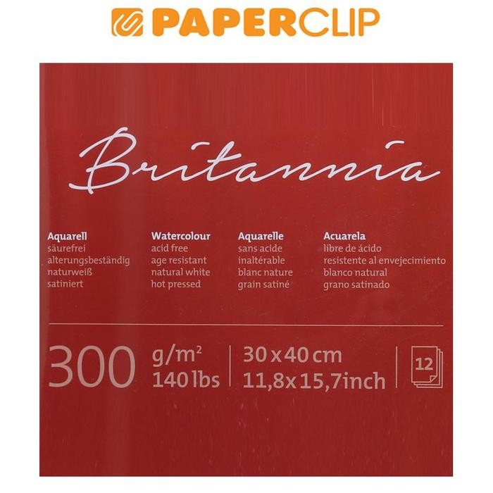 

WATERCOLOR PAD HAHNEMUHLE BRITANNIA 30X40 10628642 HOT PRESSED