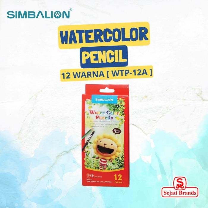 

Simbalion Water Color Pencil 12 Colors - Pensil Warna WTP 12A