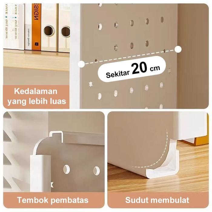 

Stationery Organizer Rak Meja Kayu Tempat Pensil Minimalis Serbaguna