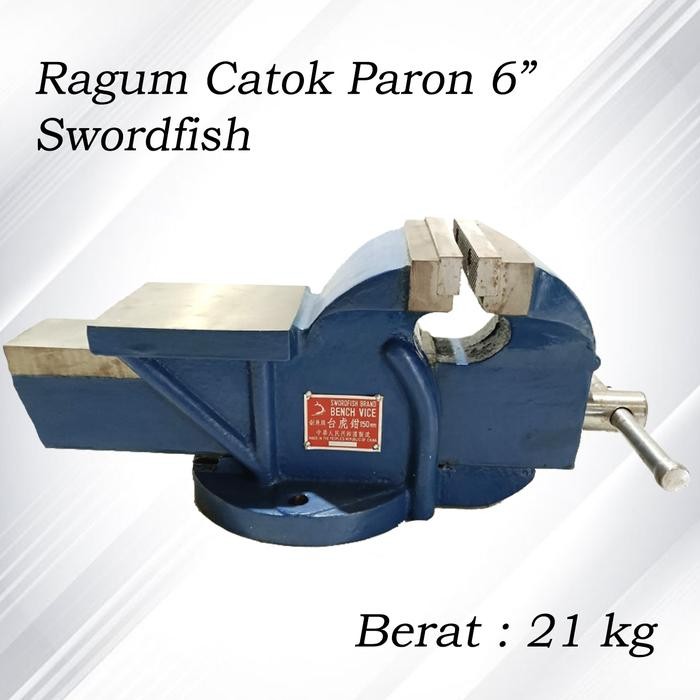 Termurah Catok Paron Ragum Swordfish 6" 150 Mm Bench Vice 150Mm 6 Inch Kuno Nos