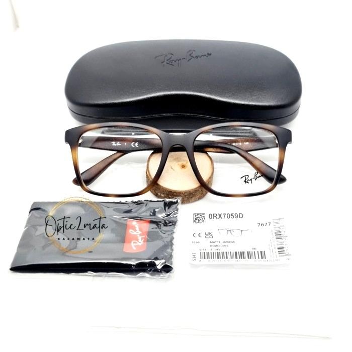 Frame Kacamata Rayban Ray-Ban Rb7059D 5200 55-18-145 Original Best Seller