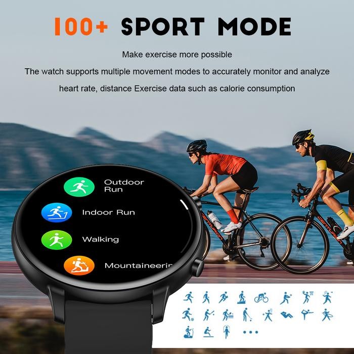 BIDEN SmartWatch G28 Kalori Panggilan Suara Mode Olahraga Mingguan