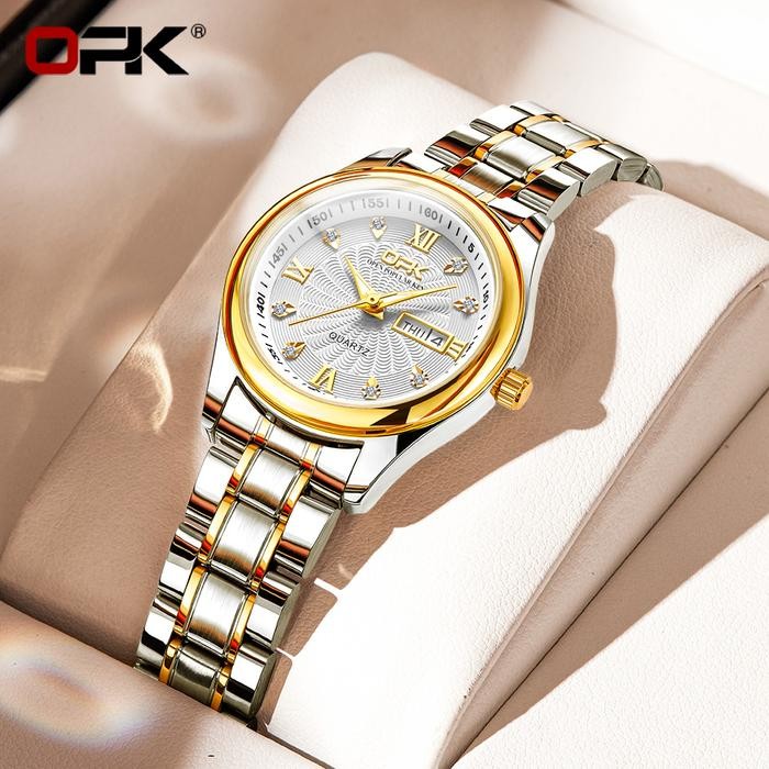 OPK Jam Tangan Wanita Original Anti Air Kecil Terbaru Analog Women Watch Waterproof