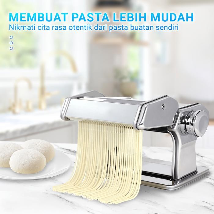 

ALAT PEMBUAT MIE / PASTA MAKER / GILINGAN MIE ATLAS 150 STAINLESS STELL HIGH QUALITY BERGARANSI ASLI