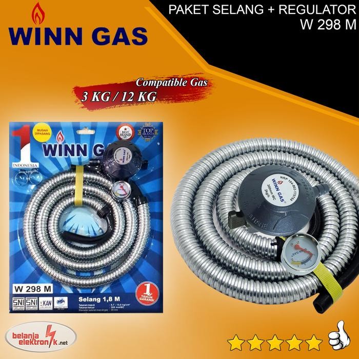 

SELANG GAS REGULATOR PAKET WINN GAS W 298 METER