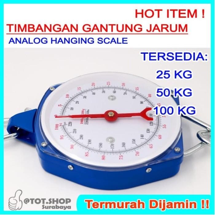 TIMBANGAN GANTUNG ANALOG JARUM 25 50 100 KG - 50KG