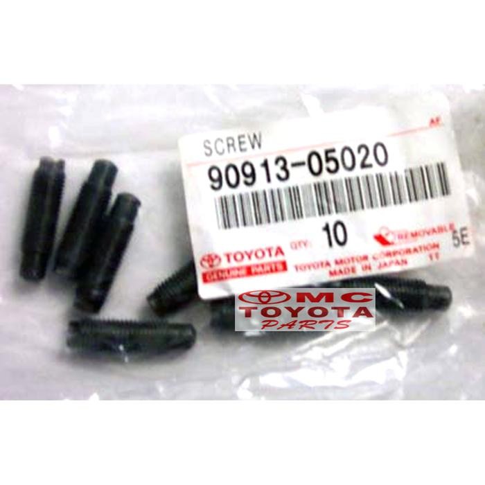 Baut Setelan Klep Kijang Kapsul 3K 4K 5K 7K 90913-05020 Kode 066