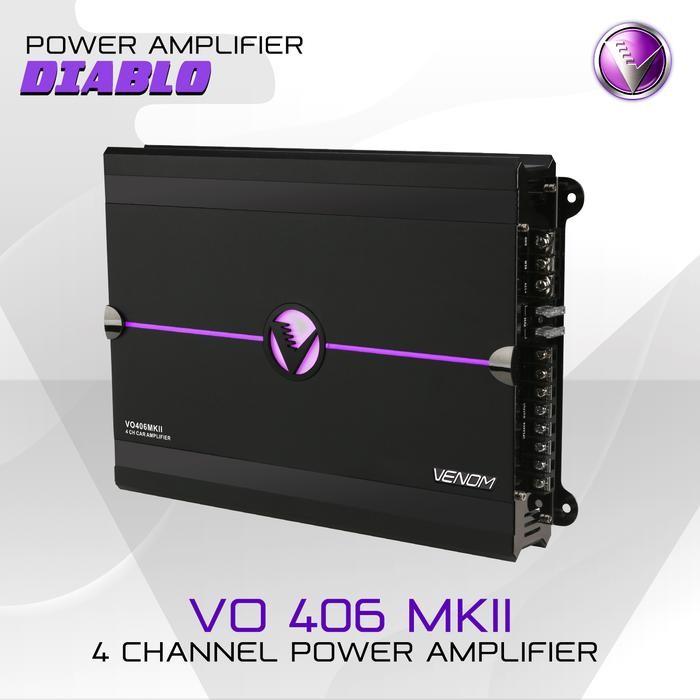 POWER AMPLIFIER 4 CHANNEL VENOM DIABLO VO 406 MKII AUDIO MOBIL