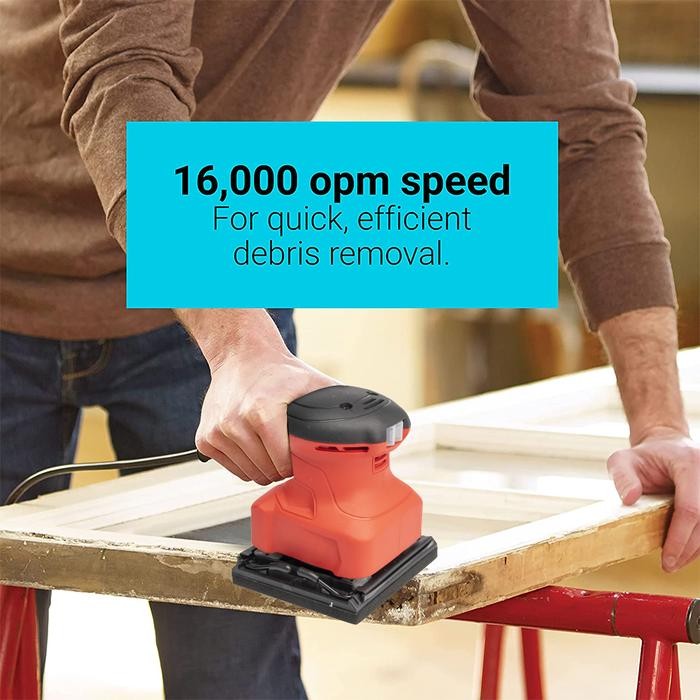TERBARU JLD MESIN AMPLAS 220W ELECTRIC SANDER J4510 MESIN AMPLAS KAYU DAN TEMBOK 110 X 100 MM