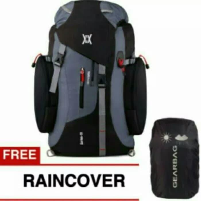 Tas ransel camping gunung 60 liter + raincover