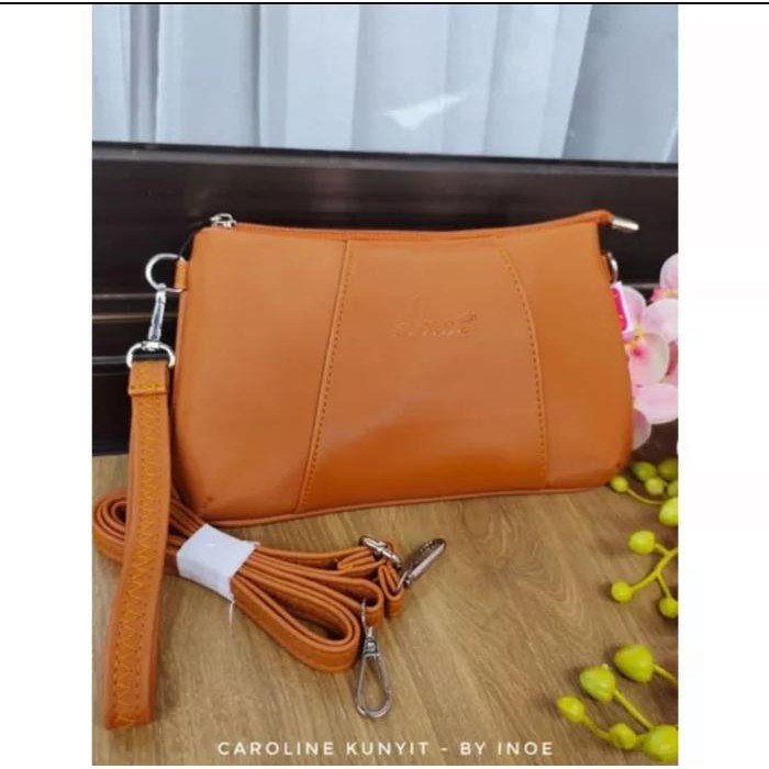 CAROBY INOE ORI TAS WANITA SLEMPANG Selempang Kulit
