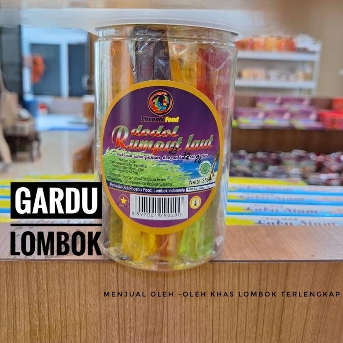 

ASLI Dodol Rumput Laut Phoenix Toples 355 gr (oleh -oleh Khas Lombok) READY STOCK