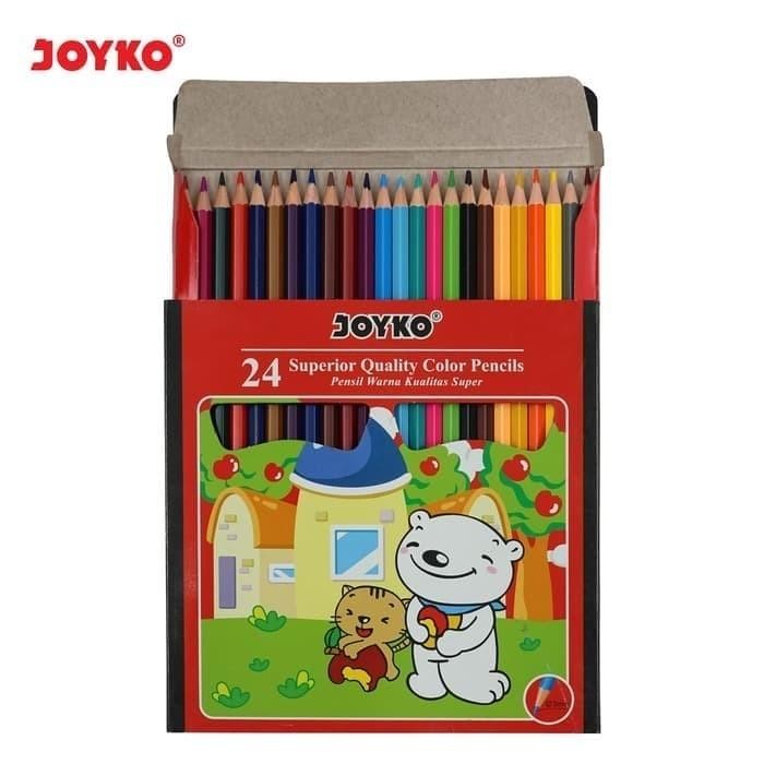 

SARI Grosir Murah Pensil Warna 24 Panjang Joyko Asli/Color Pencil Besar 24 Stationery
