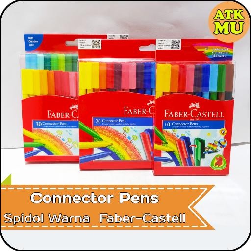 

SARI Connector Pen Faber Castell 30 20 10 Color / Spidol Warna