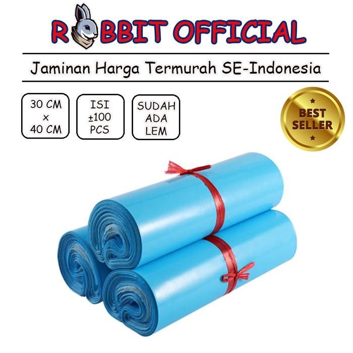 

5WUM Polymailer Biru - [30X40] 100 Pcs Polymailer Biru Premium Glossy